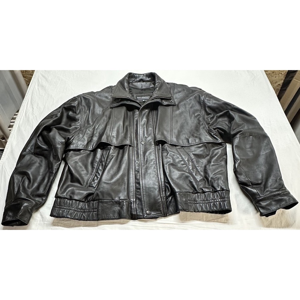 BOD & CHRISTENSEN Max Leather Jacket Black Lambskin Men's Small